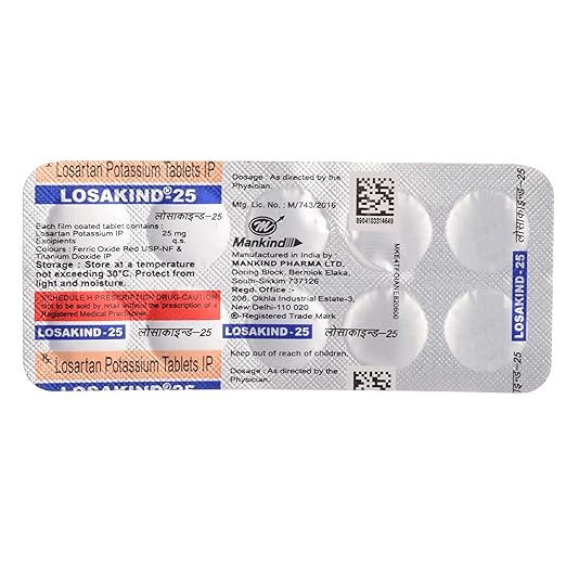 Losakind Losartan 25 Tablet — Losartan Potassium 25 mg view 3