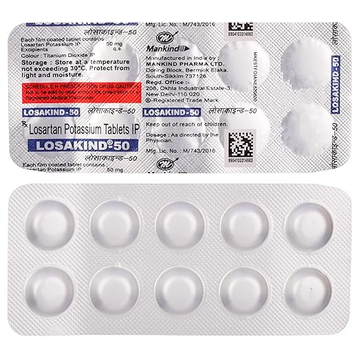 Losakind Losartan 50 Tablet — Losartan Potassium 50 mg view 2