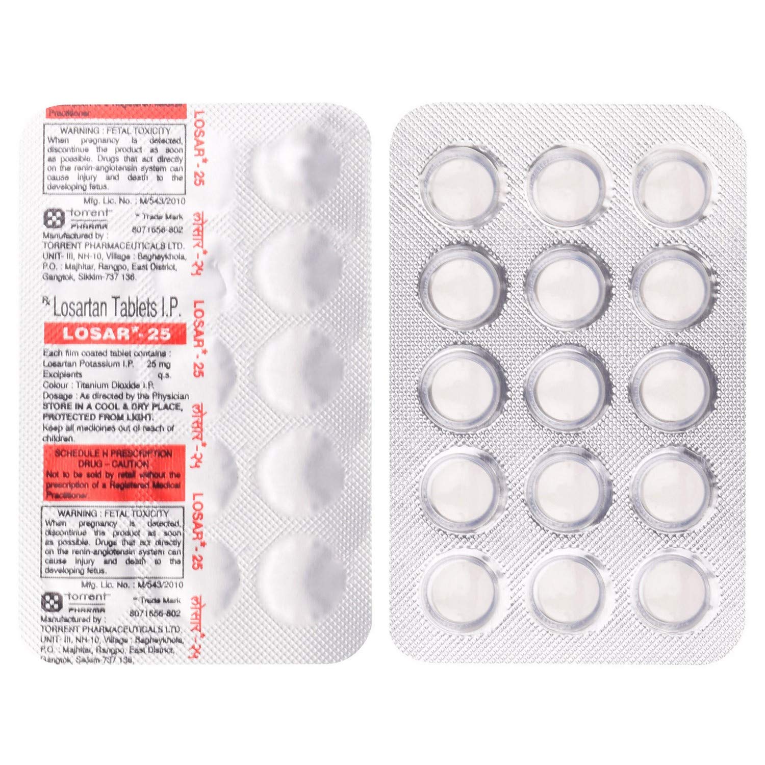 Losar Losartan 25mg β Losartan Potassium 25 mg view 4
