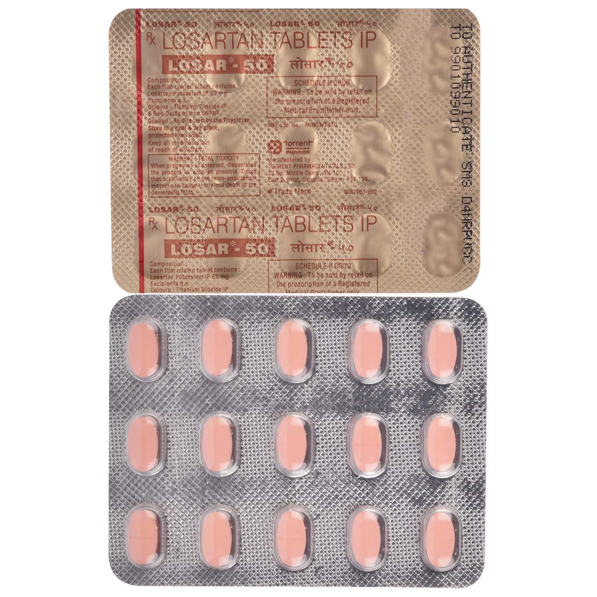 Losar Losartan 50mg — Losartan Potassium 50 mg view 2