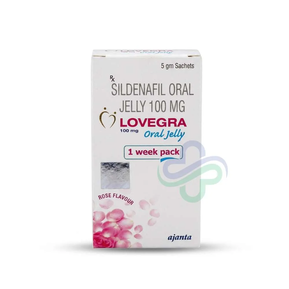 Lovegra 100mg Oral Jelly (Sildenafil Citrate) — Lovegra Oral Jelly 100mg