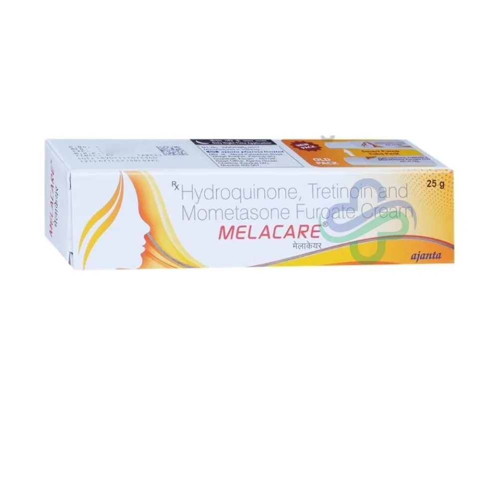 MELACARE CREAM — HYDROQUINONE + MOMETASONE + TRETINOIN 25G