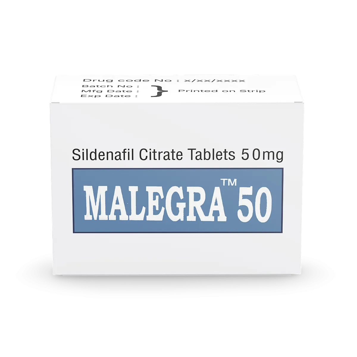 Malegra 50mg Tablet — Sildenafil Citrate 50 mg