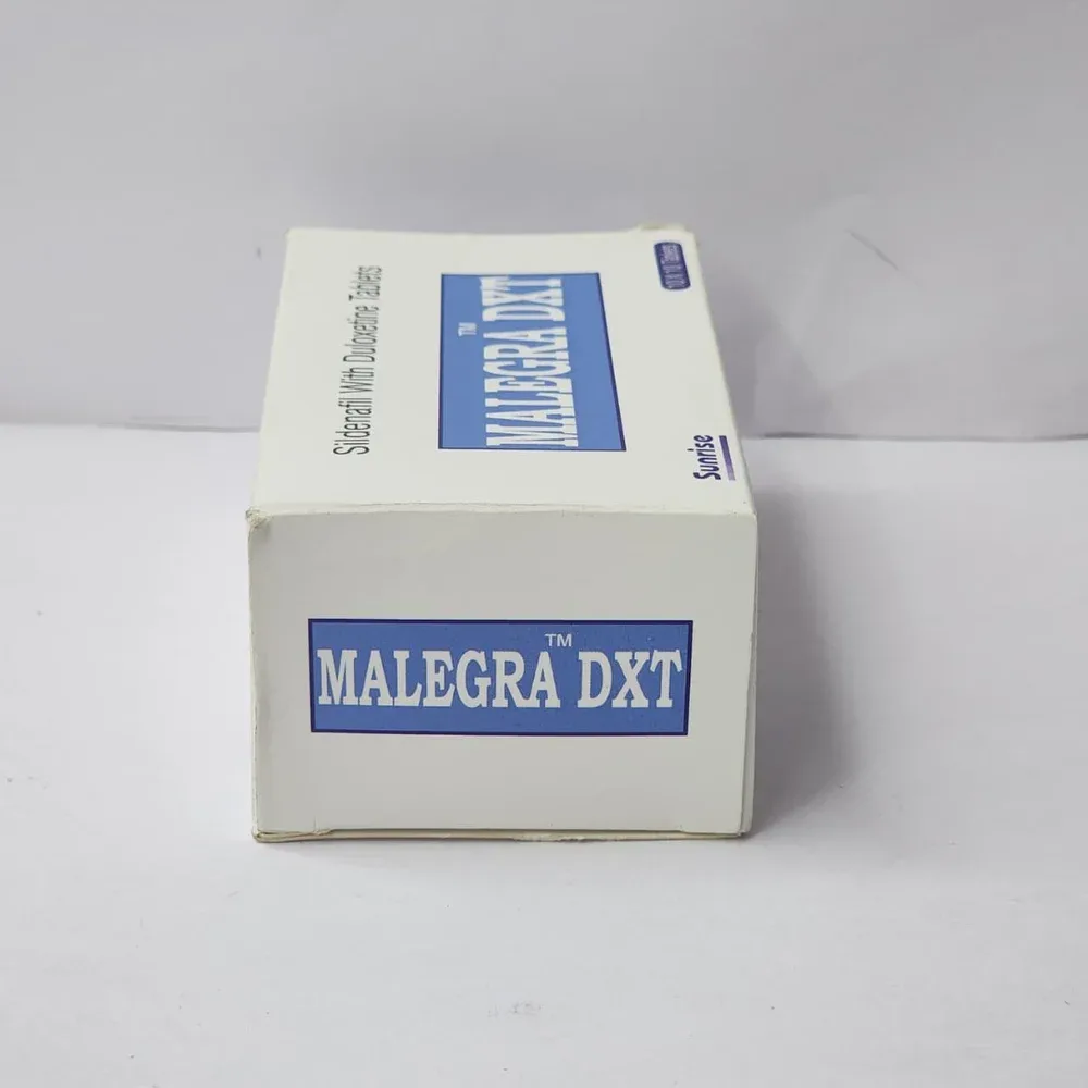 Malegra DXT Tablet β Sildenafil Citrate + Duloxetine 100 mg / 30 mg view 2
