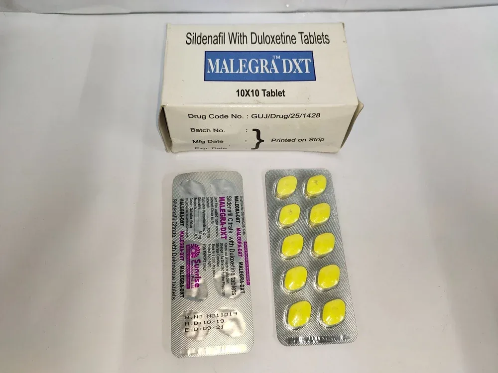 Malegra DXT Tablet β Sildenafil Citrate + Duloxetine 100 mg / 30 mg view 3