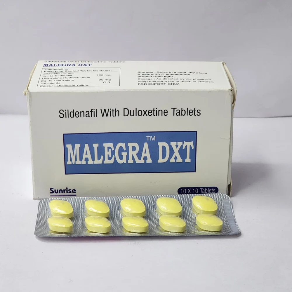 Malegra DXT Tablet — Sildenafil Citrate + Duloxetine 100 mg / 30 mg