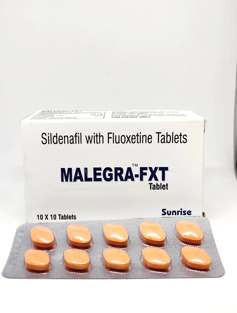 Malegra FXT Tablet — Sildenafil Citrate + Fluoxetine 100 mg / 40 mg