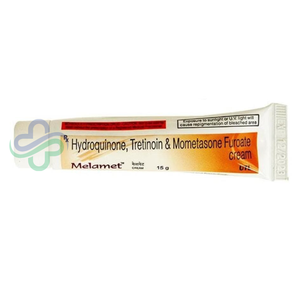 Melamet Cream 15g — Hydroquinone Tretinoin Mometasone 15g view 3