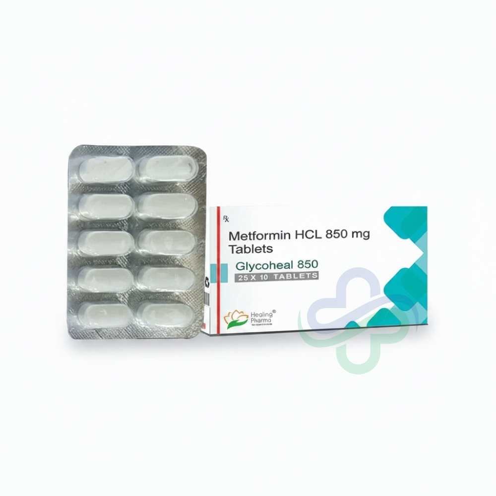 Metformin HCL 850mg-Glycoheal Tablets — Metformin 850mg view 2