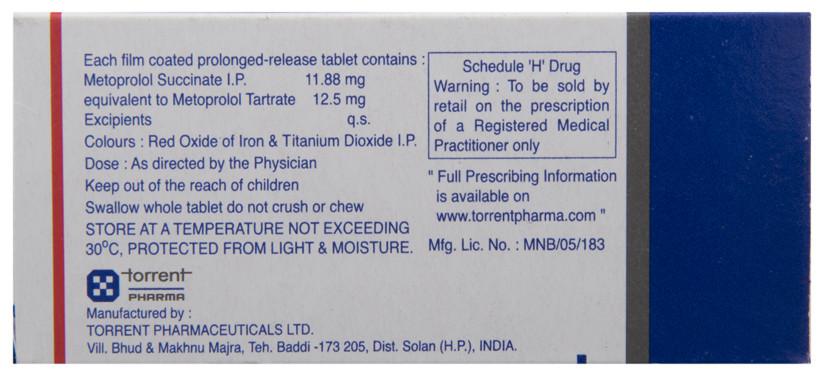 Metocard XL 12.5 Tablets — Metoprolol Succinate 12.5 mg view 3