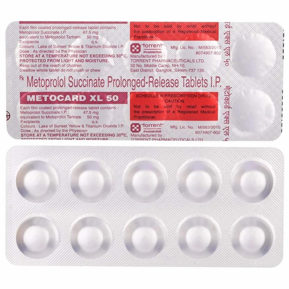 Metocard XL 50 Tablet — Metoprolol Succinate 50 mg view 3