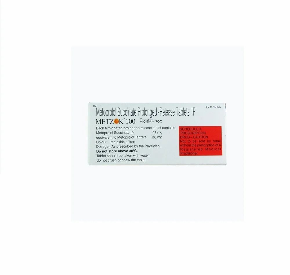 Metzok Metoprolol 100mg Tablet — Metoprolol Succinate 100 mg view 2