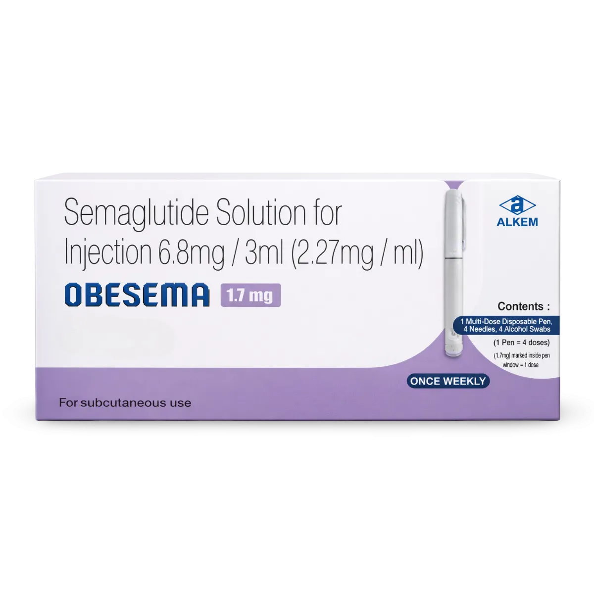 Obesema 1.7mg Injection — Semaglutide 1.7mg