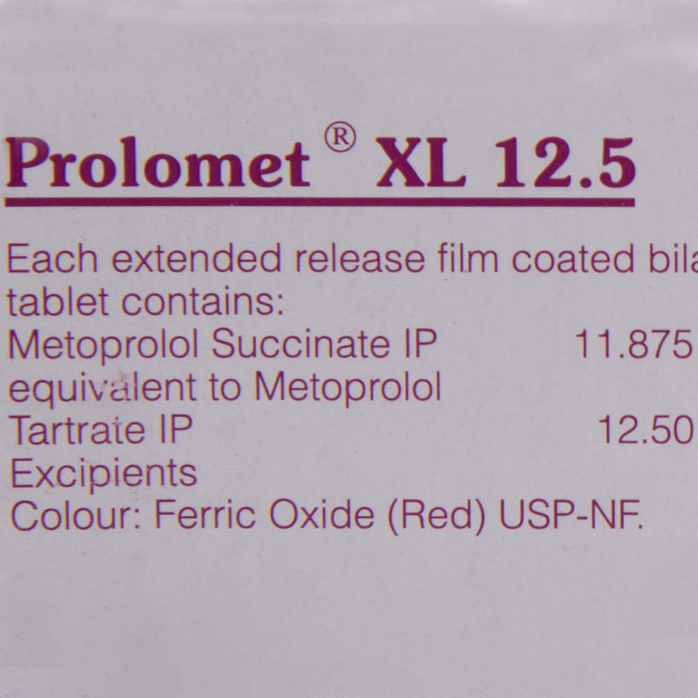 Prolomet XL 12.5mg Tablets — Metoprolol 12.5 mg view 3
