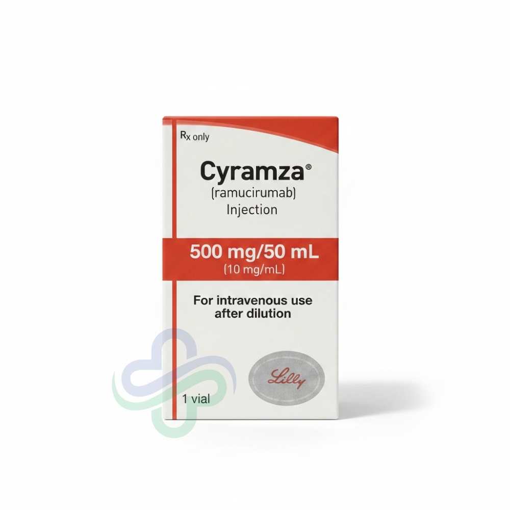 Ramucirumab Cyramza 500 Injection — Ramucirumab 500mg view 2