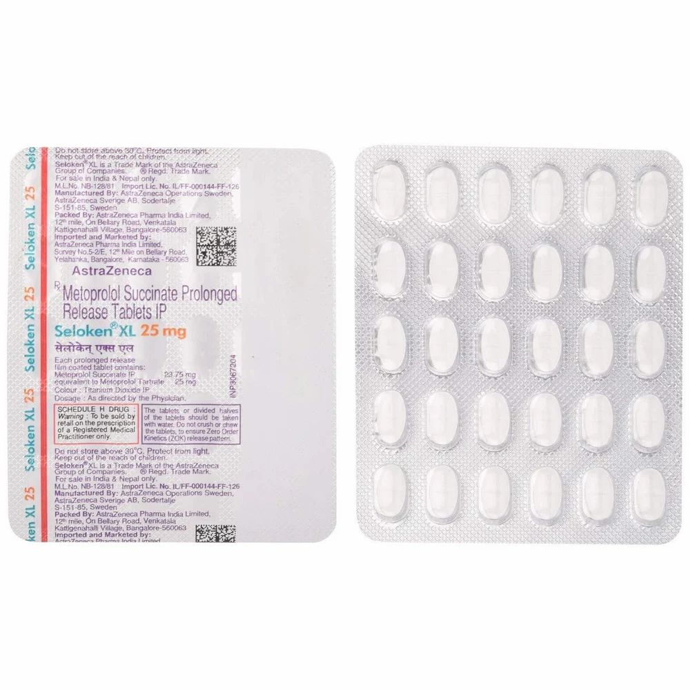 Seloken XL 25 Mg Tablet — Metoprolol Succinate 25 mg view 2