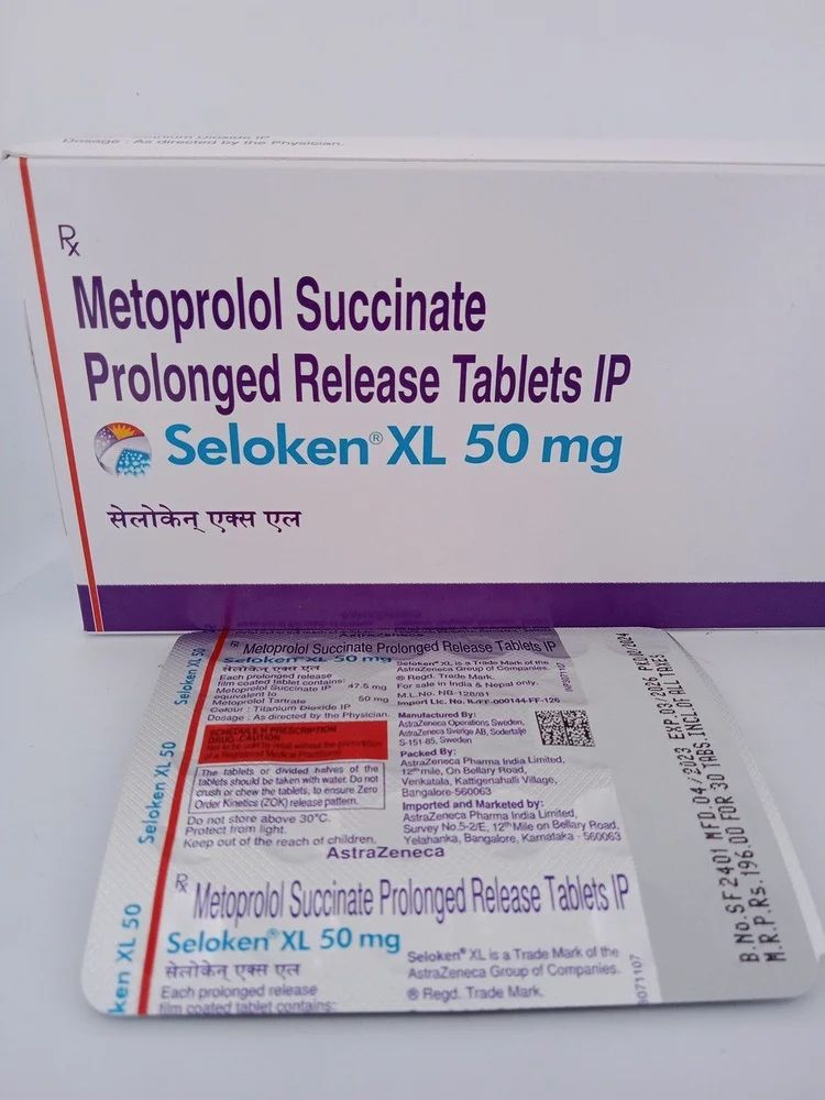 Seloken XL 50mg Tablet — Metoprolol Succinate 50 mg view 4