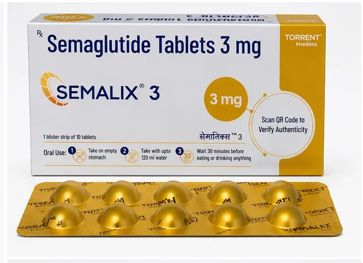 Semalix 3mg Tablet — Semaglutide 3mg view 2