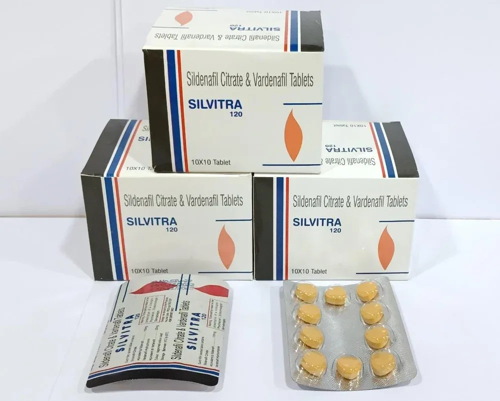 Silvitra 120 Tablet — Sildenafil 100mg + Vardenafil 20mg 120 mg view 2