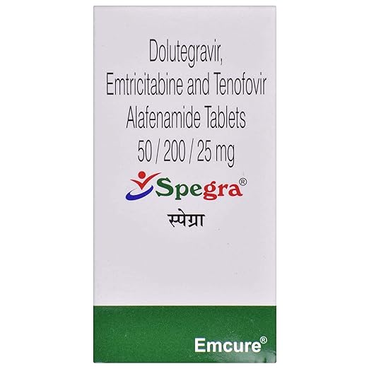 Spegra Tablet β Dolutegravir Emtricitabine Tenofovir Alafenamide 50mg/200mg/25mg view 4