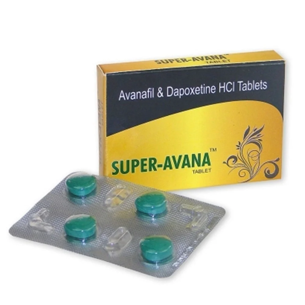 Super Avana Tablet — Avanafil + Dapoxetine 100 mg / 60 mg