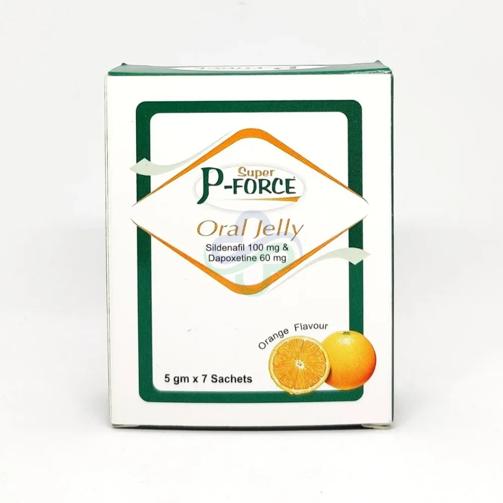 Super P Force Oral Jelly (Sildenafil 100 and Dapoxetine 60) — Super P Force Sildenafil 100 and Dapoxetine 60