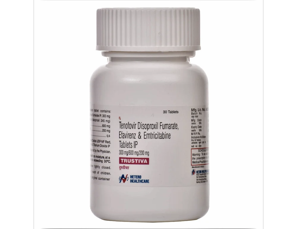 Tenofovir Efavirenz Emtricitabine Tablets — Trustiva 300/600/200 view 2