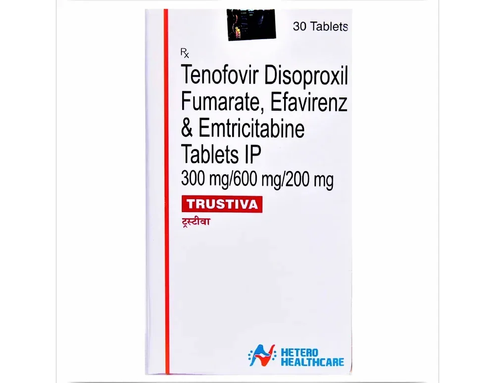 Tenofovir Efavirenz Emtricitabine Tablets — Trustiva 300/600/200