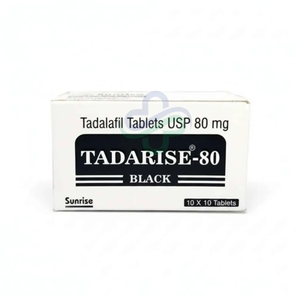 Tadarise black 80mg Tablet — Tadalafil 80mg black 80mg