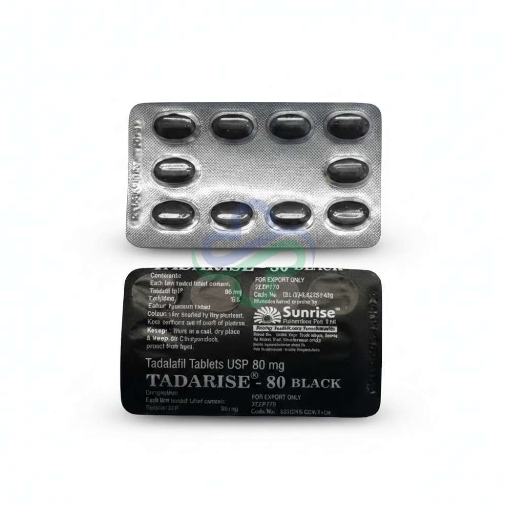 Tadarise black 80mg Tablet β Tadalafil 80mg black 80mg view 3