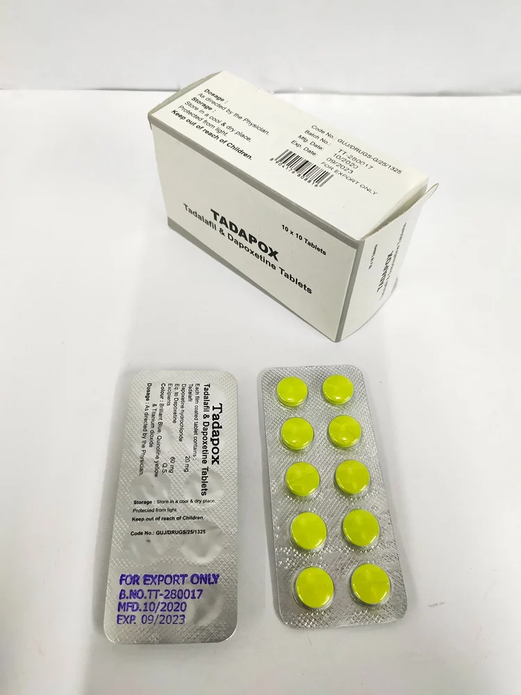Tadapox Tablet — Tadalafil + Dapoxetine 20 mg / 60 mg