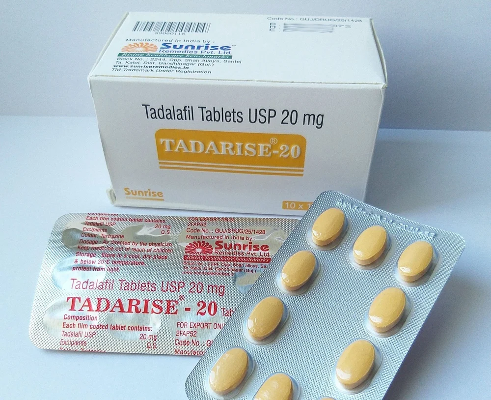 Tadarise 20mg Tablet — Tadalafil 20 mg