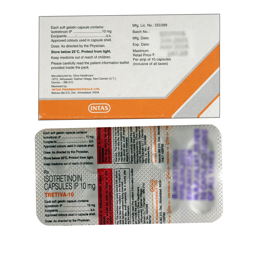 Tretiva Isotretinoin 10mg Capsules — Tretiva 10 10mg view 2