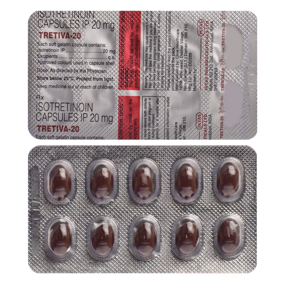 Tretiva Isotretinoin 20mg Capsules β Tretiva 20 20mg view 3