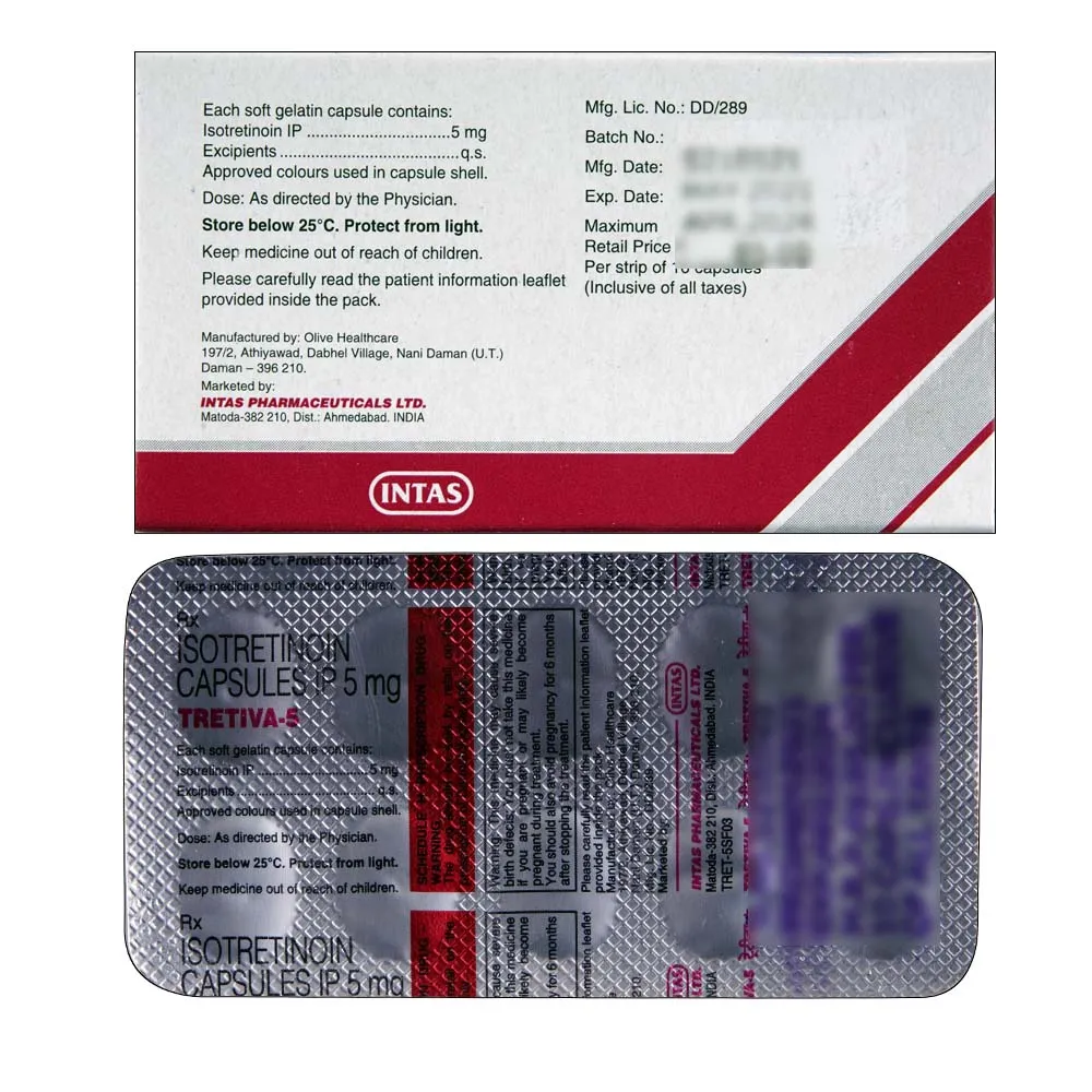 Tretiva Isotretinoin 5mg Capsules — Tretiva 5mg 5mg view 2