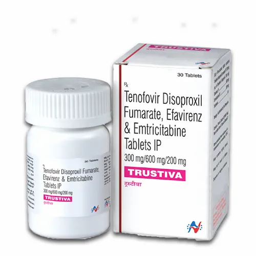 Tenofovir Efavirenz Emtricitabine Tablets — Trustiva 300/600/200 view 3