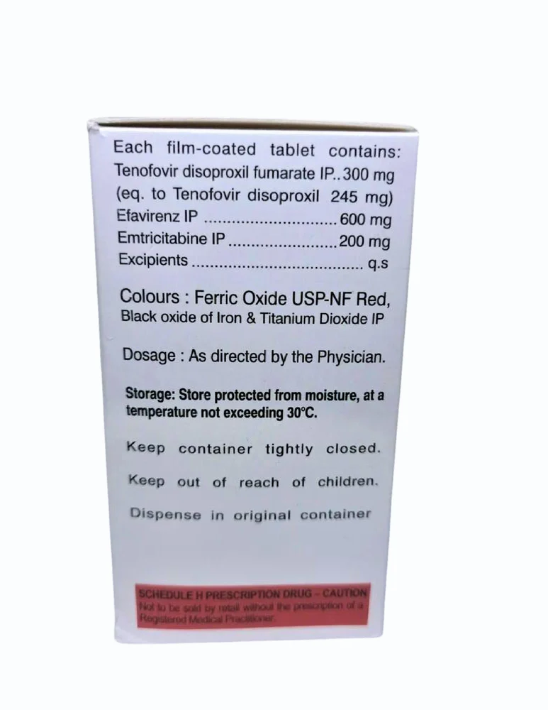 Tenofovir Efavirenz Emtricitabine Tablets — Trustiva 300/600/200 view 4