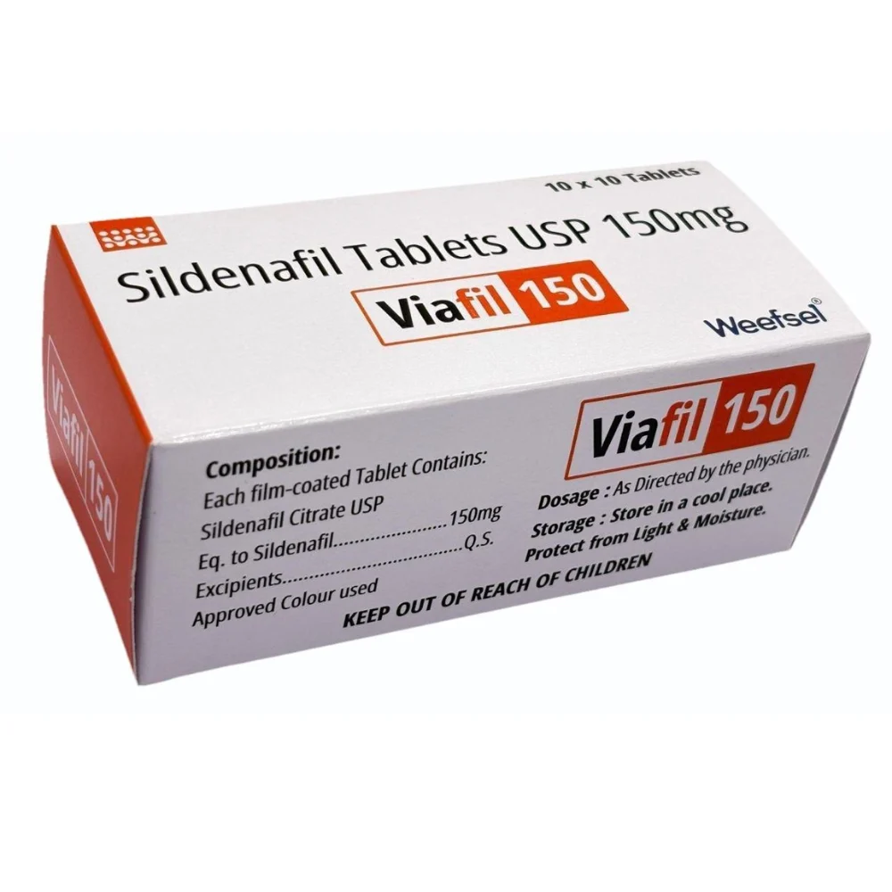 Viafil 150mg Tablet — Sildenafil Citrate 150 mg