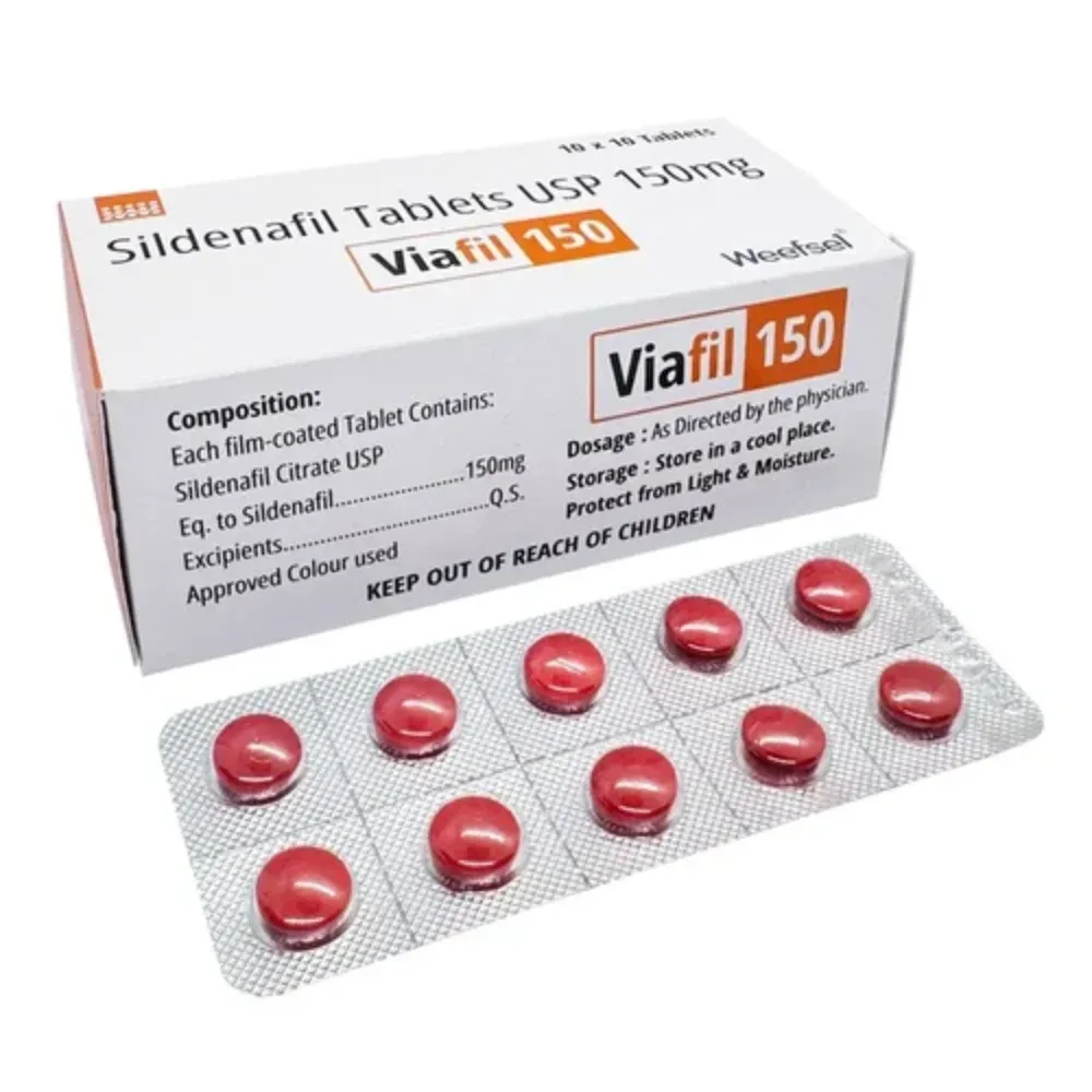 Viafil 150mg Tablet — Sildenafil Citrate 150 mg view 2