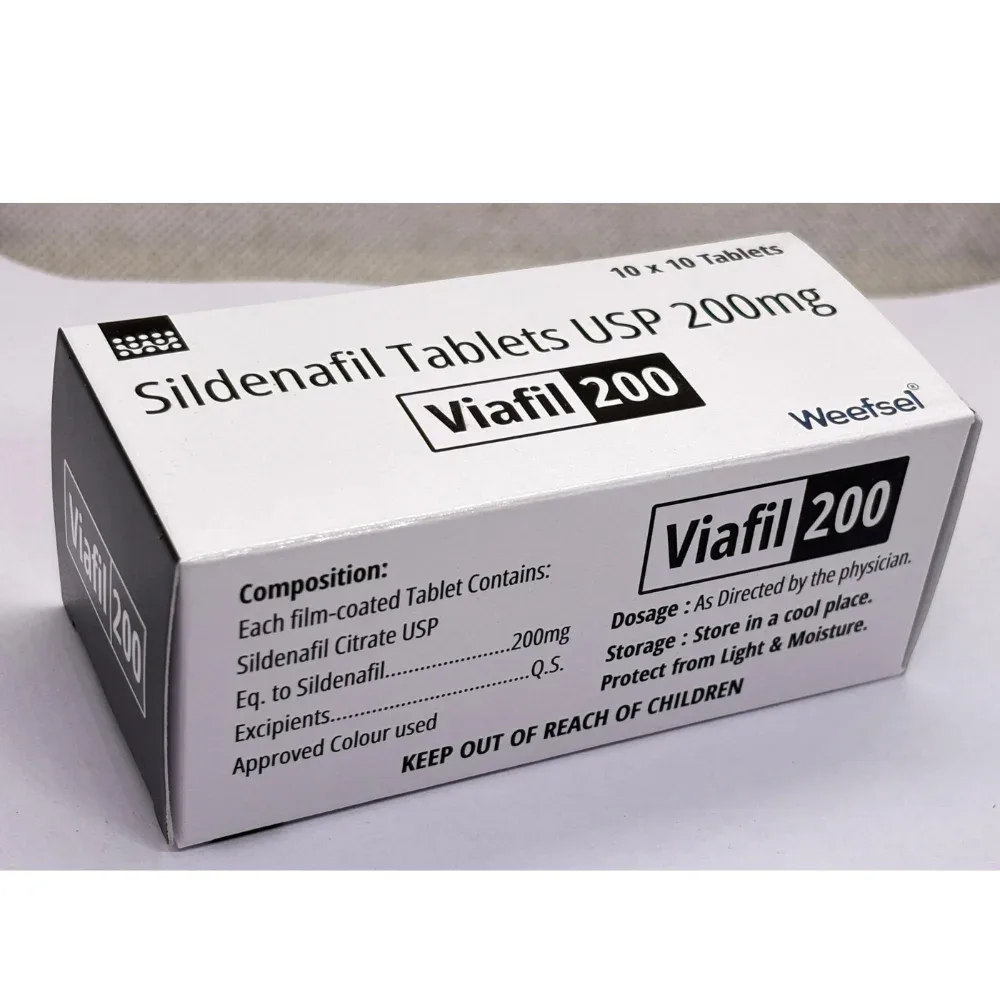 Viafil 200mg Tablet — Sildenafil Citrate 200 mg view 2