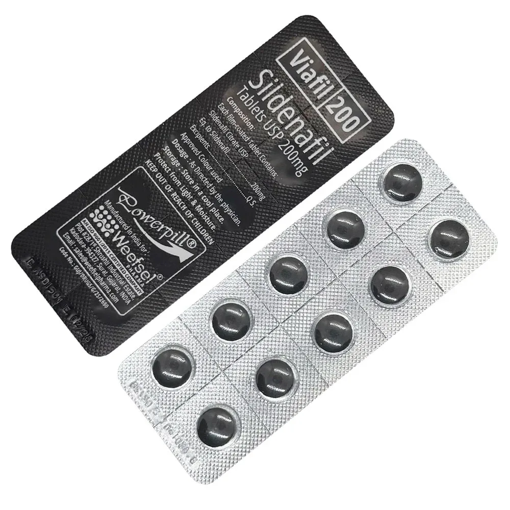 Viafil 200mg Tablet — Sildenafil Citrate 200 mg view 3