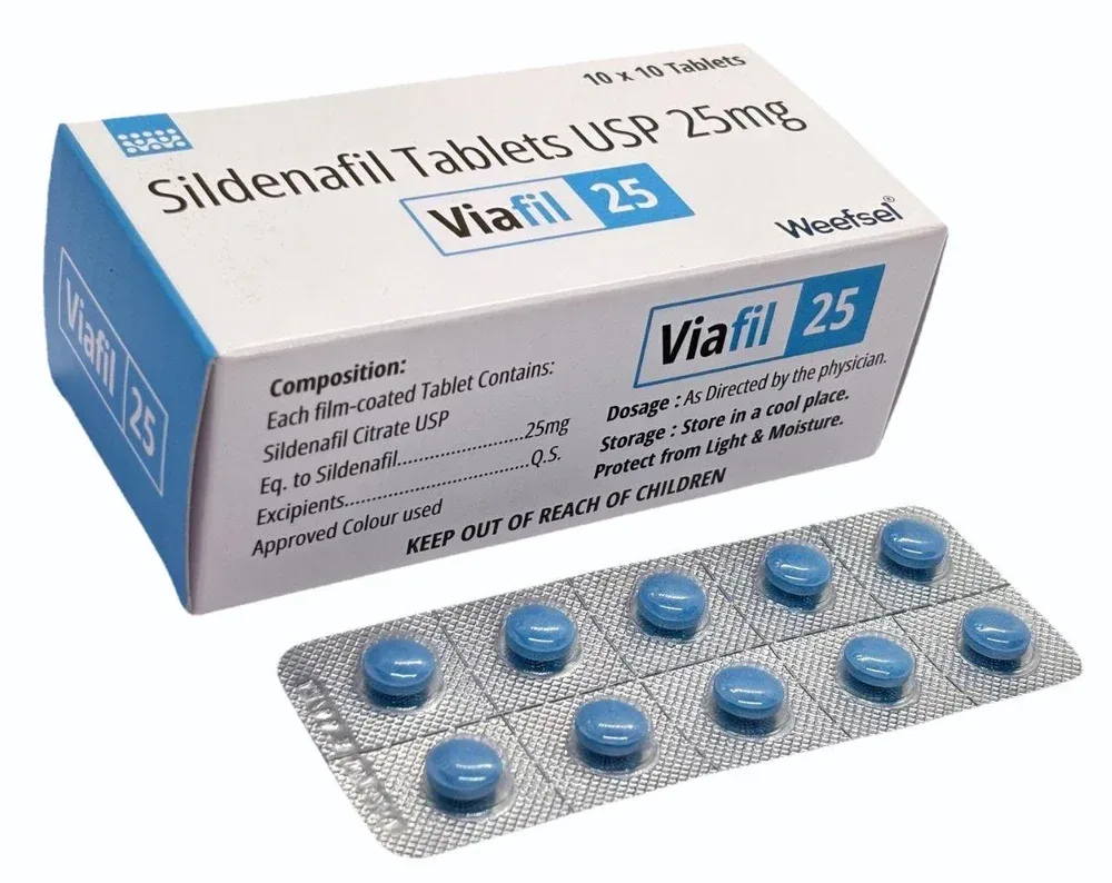 Viafil 25mg Tablet — Sildenafil Citrate 25 mg view 2