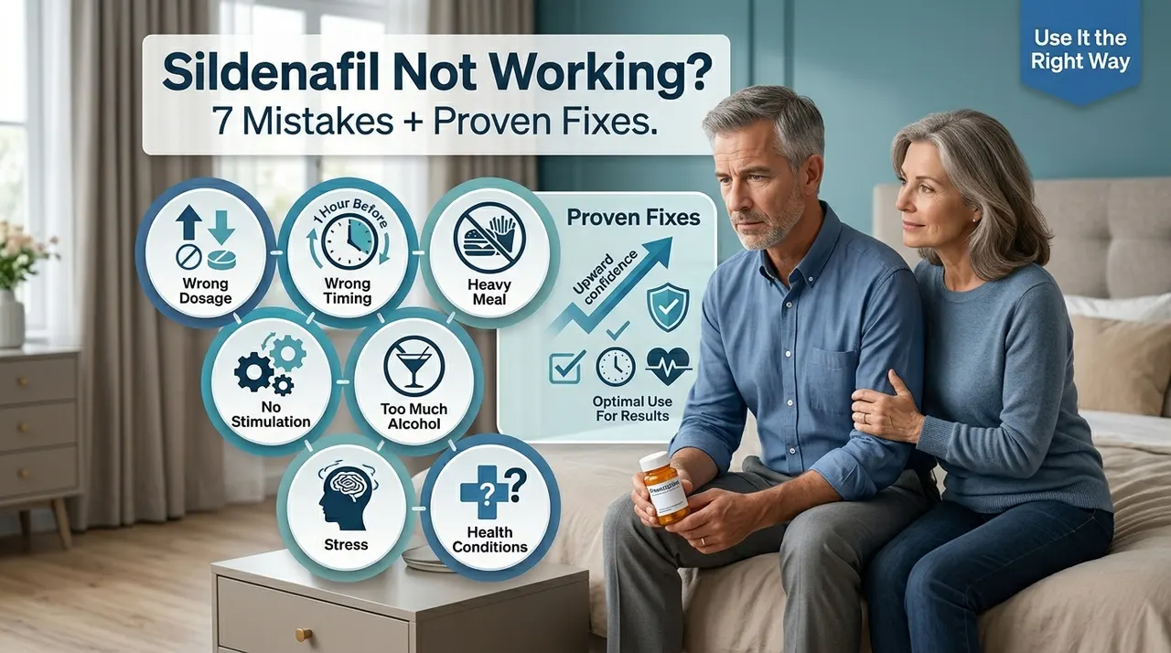 Why Sildenafil Isn’t Working for You: 7 Common Mistakes and Proven Fixes