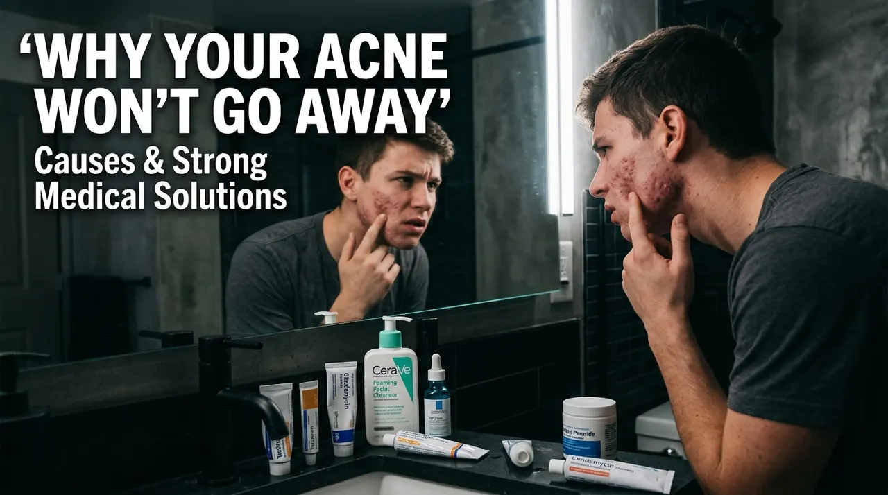 Why Your Acne Wonβt Go Away: Causes & Strong Medical Solutions