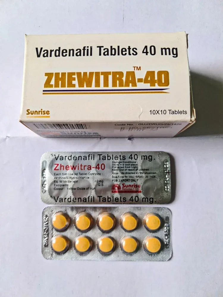 Zhewitra 40mg Tablet — Vardenafil 40 mg view 3