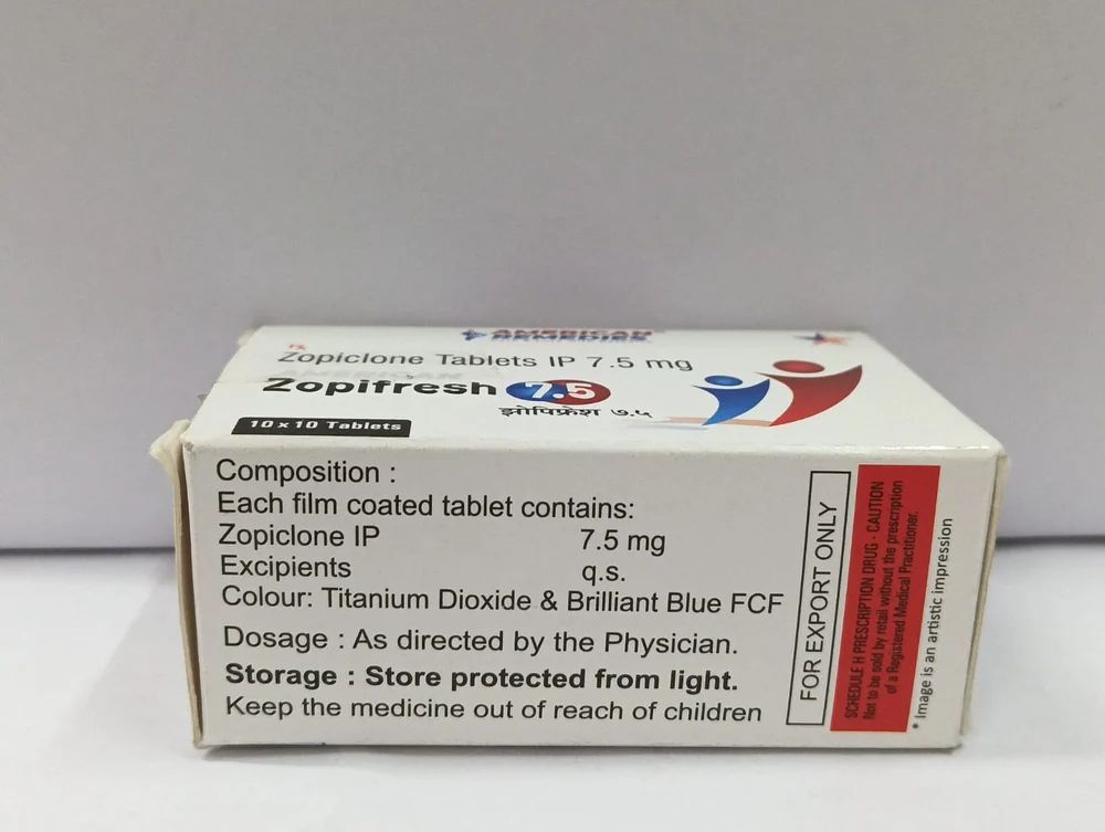 Zopiclone Zopifresh 7.5mg Tablet — Zopiclone 7.5mg view 4