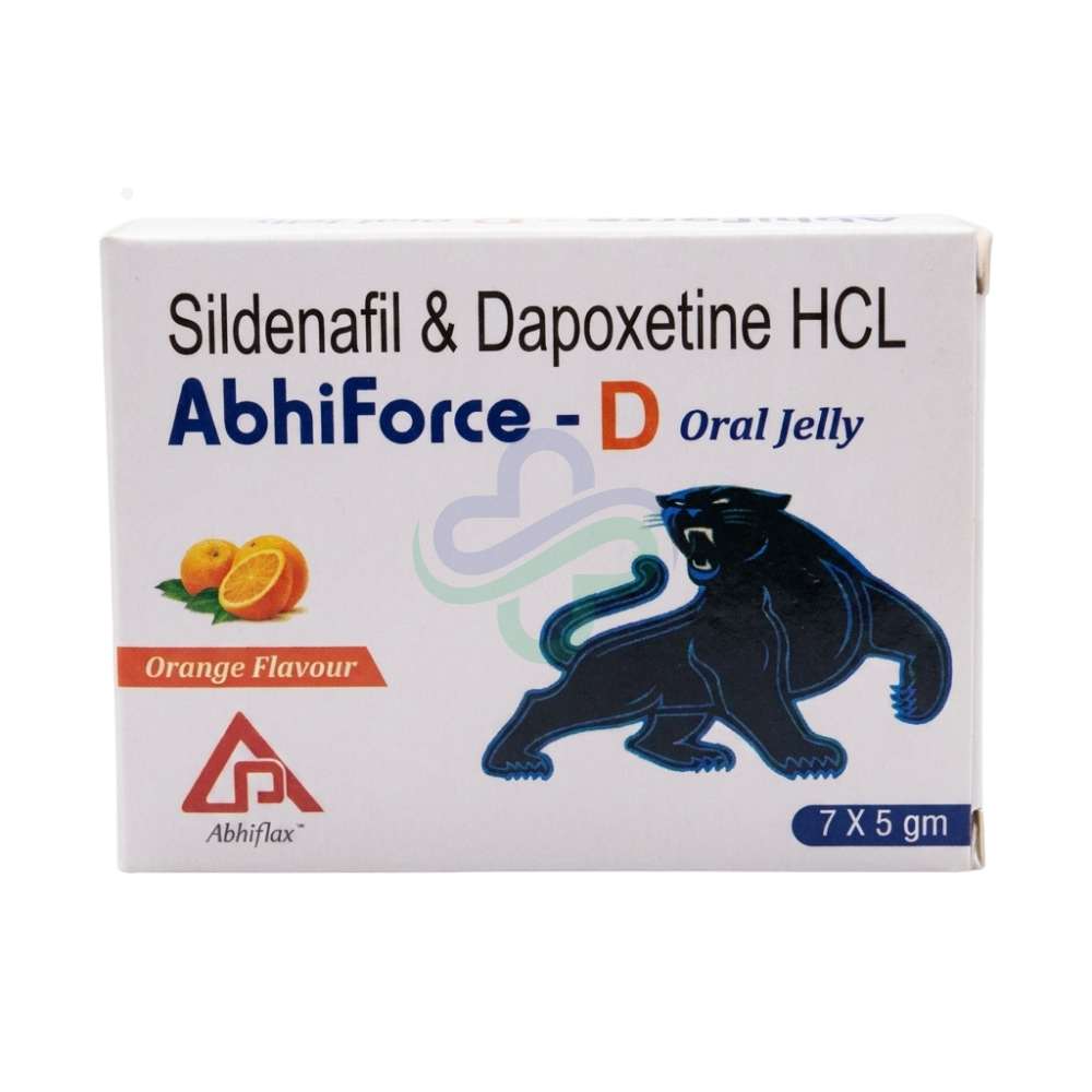 Abhiforce D Oral Jelly (Sildenafil 100mg-Dapoxetine 60mg) โ Abhiforce 100mg