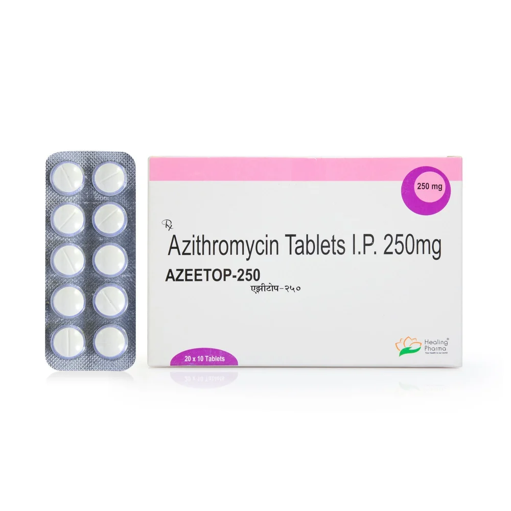 Azeetop 250 Tablet — Azithromycin 250mg