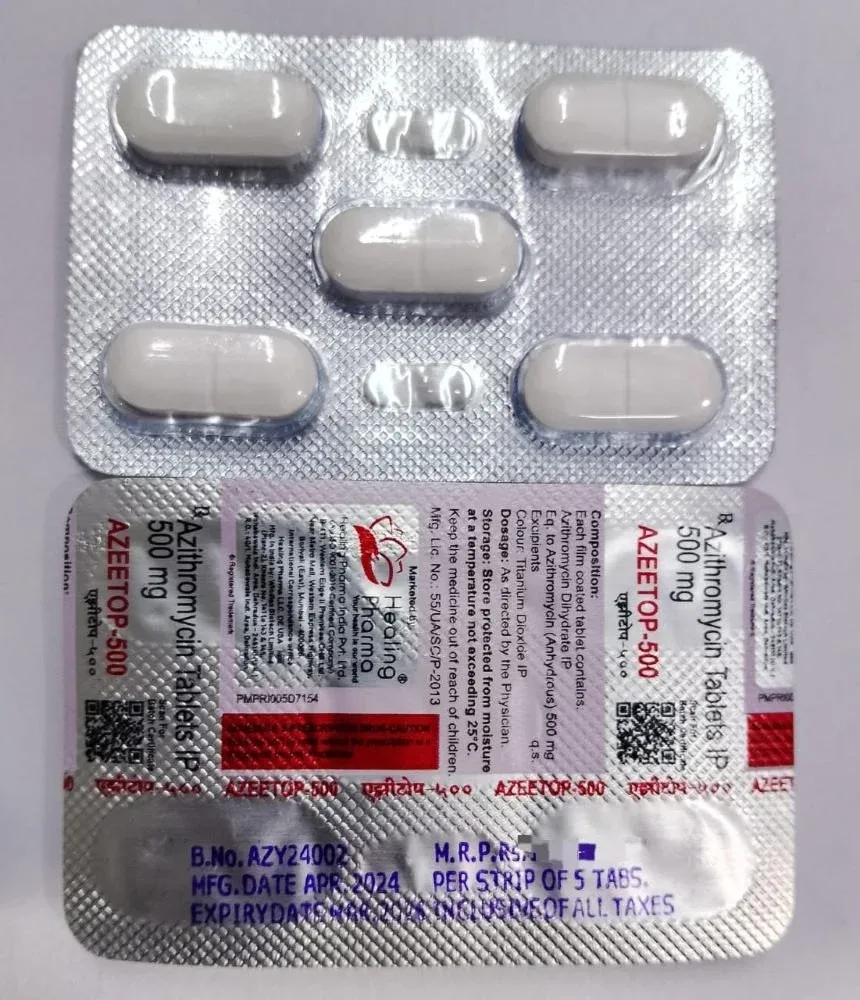 Azeetop 500 Tablet — Azithromycin 500mg view 3