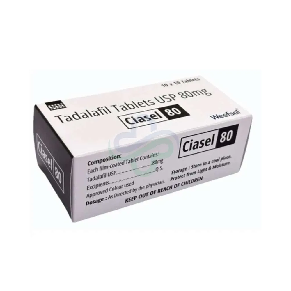 CIASEL 80 Tadalafil Tablet — CIASEL 80 80 MG